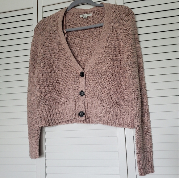 American Eagle Outfitters Sweaters - 🥝 American Eagle Dusty Rose Button-Up Cardigan